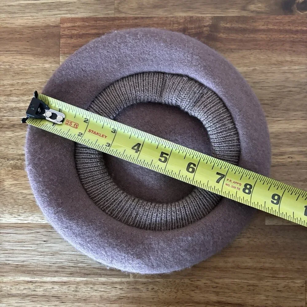 Rylee + Cru‎ 100% Wool Beret Little Girl Size Small Medium Minimalist Neutrals